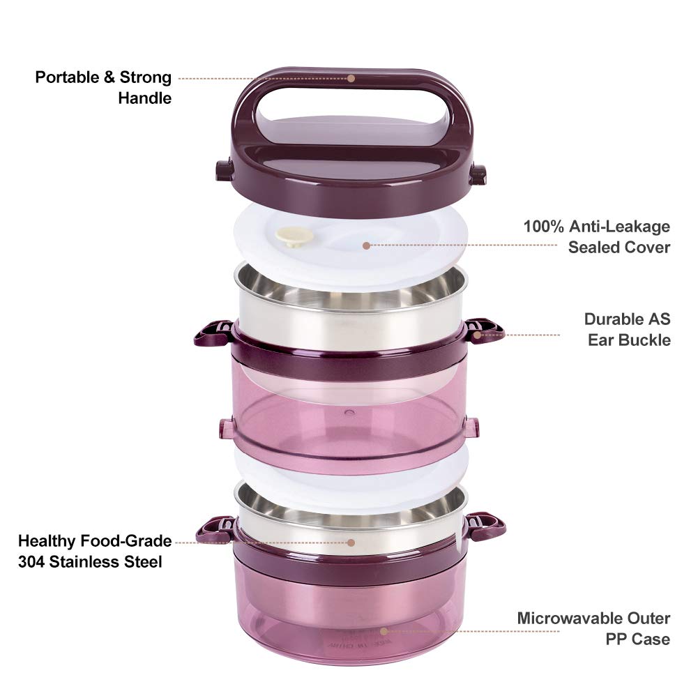 Portable Thermal Lunch Box Microwave Stainless Steel Japanese Thermos Lunch Box Bento Boxes Leakproof Food Container Lunchbox