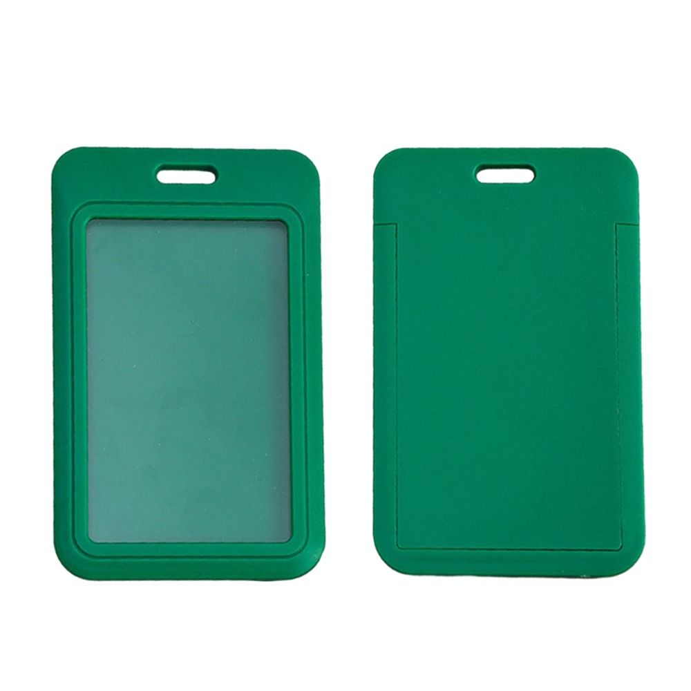 Tarjetero de plástico para estudiantes, funda bonita para tarjetas de crédito: Rojo rosado