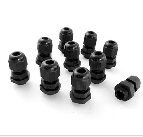 PG63 Nylon plastic Wartels/spiraal vaste waterdichte kabel connectors/kabel vaste hoofd: black