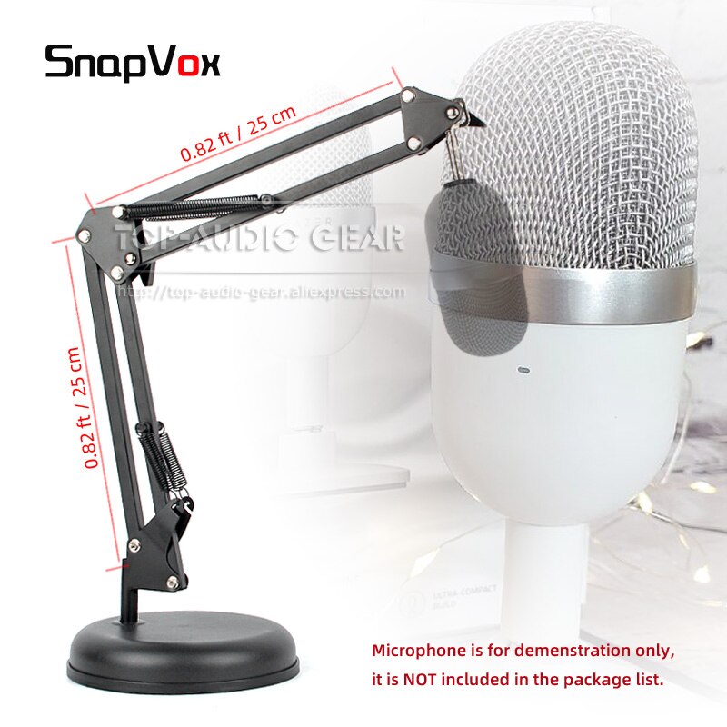 Desktop Suspension Microphone Stand Boom Arm Rack Scissor Mount For Razer Seiren Mini Mic Tabletop Recording Hanging Bracket