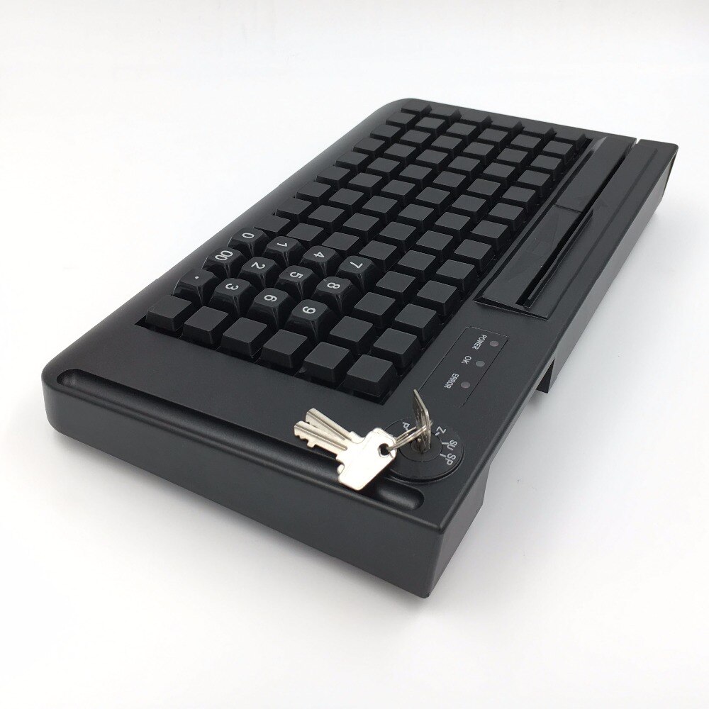 KB78 POS USB Programmable Keyboard With MSR Optional 50/60/76/78 Keys