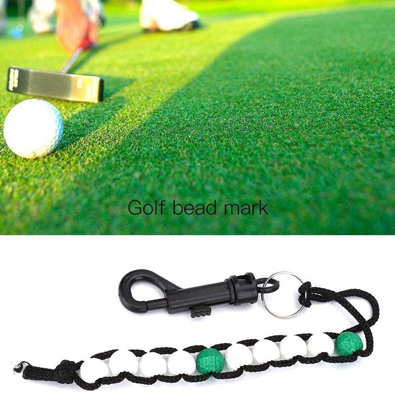 10 Pack Golf Bead Stroke Counter Golf Stroke Count Putting Score Counter for Referee