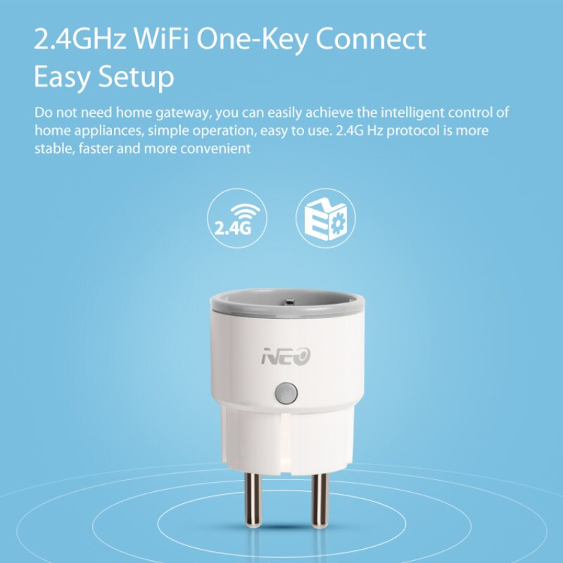 5 sztuk NEO COOLCAM wylot Plugin inteligentne WIFi wtyczka zasilania ue 10A gniazdo inteligentny system automatyki domowej domu gniazdo elektryczne