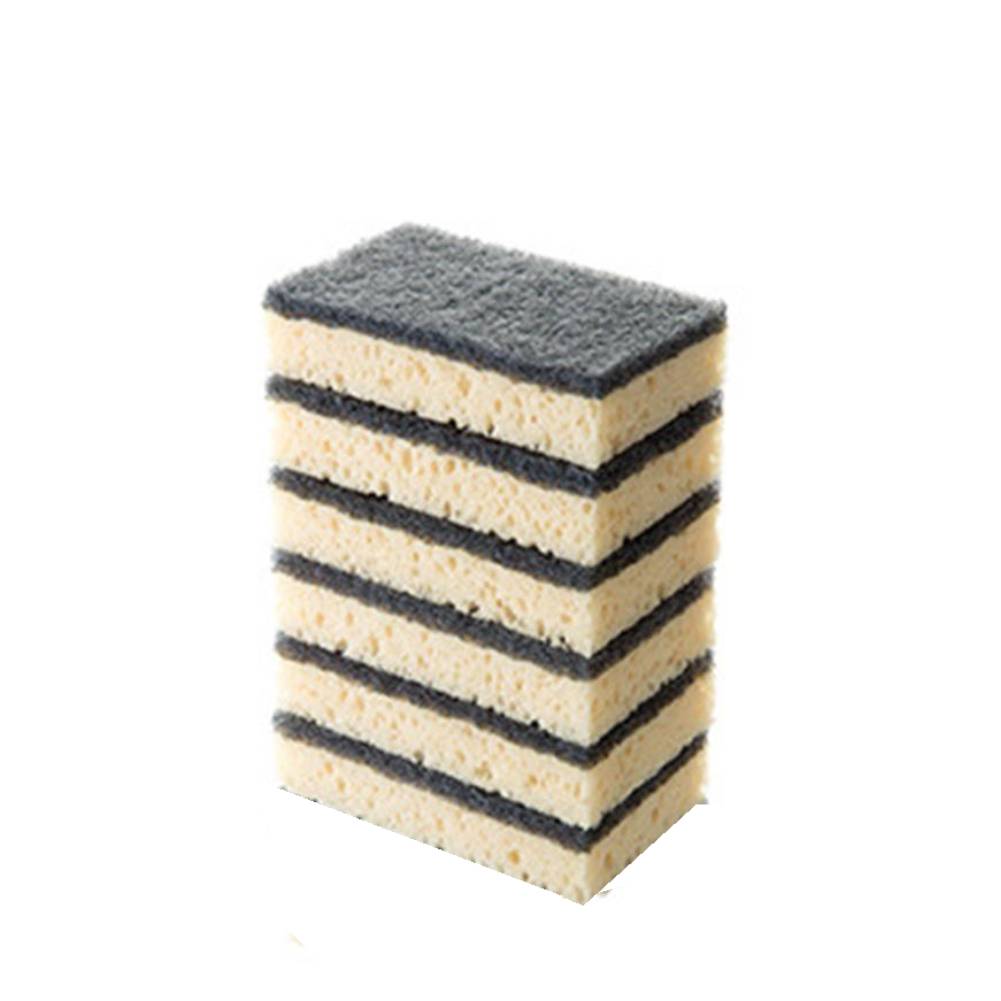 Éponge de nettoyage en Fiber de noix de coco, 6 pièces, épurateur de cuisine, vaisselle anti-rayures, à base de plantes, pour Pot, poêle, biodégradable Hom R3o1: C
