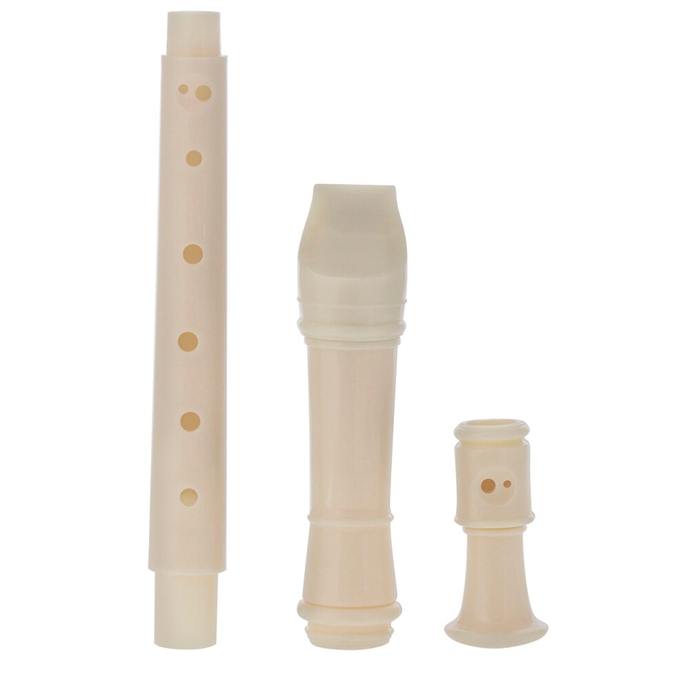 Abs sopran descant recorder klarinet 8 huller tysk stil c nøgletilbehør med fingering diagram rengøringspind til børn begyndere