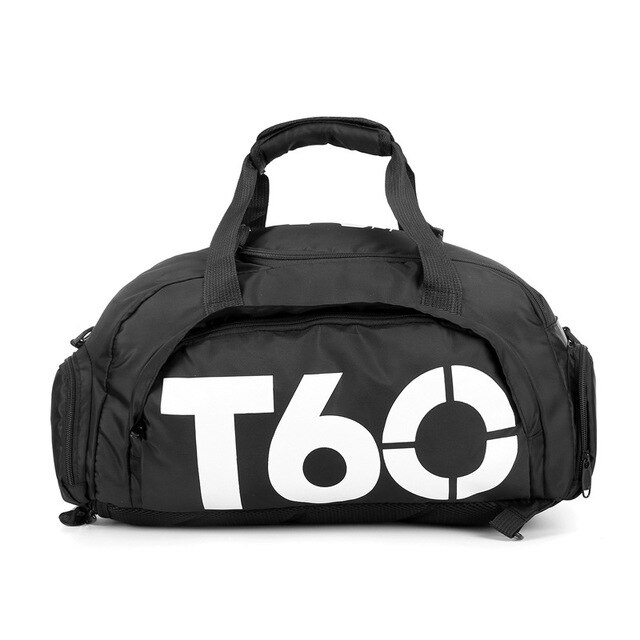 T60 Waterproof Gym Sports Bags Men Women molle Fitness Training Backpacks Multifunctional Travel/Luggage bolsa Shoulder Handbags: White