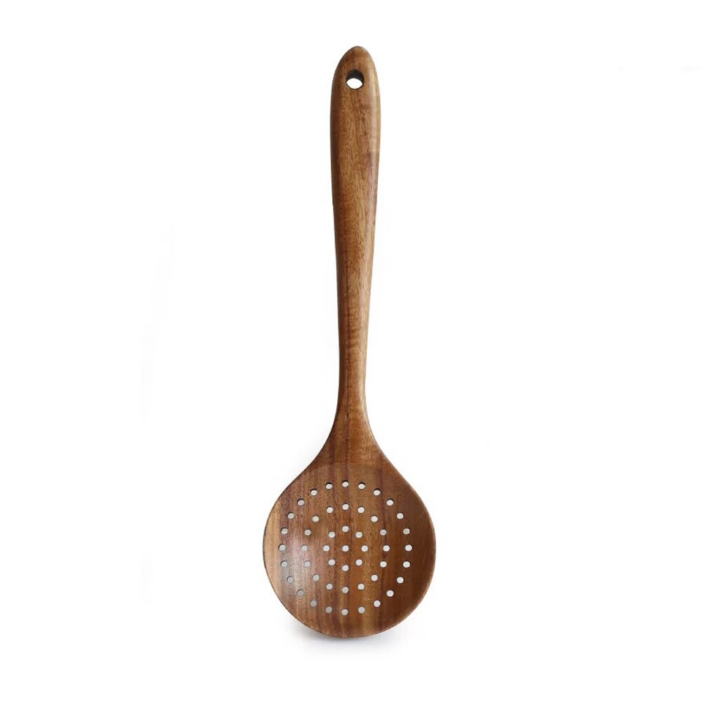 Cuillères spatule en bois | Ustensiles de cuisine, rétro en bois, ustensiles de cuisine domestiques, ustensiles de cuisine, cuillères légères, ustensiles de cuisine avec trou de suspension 7 Types: 6