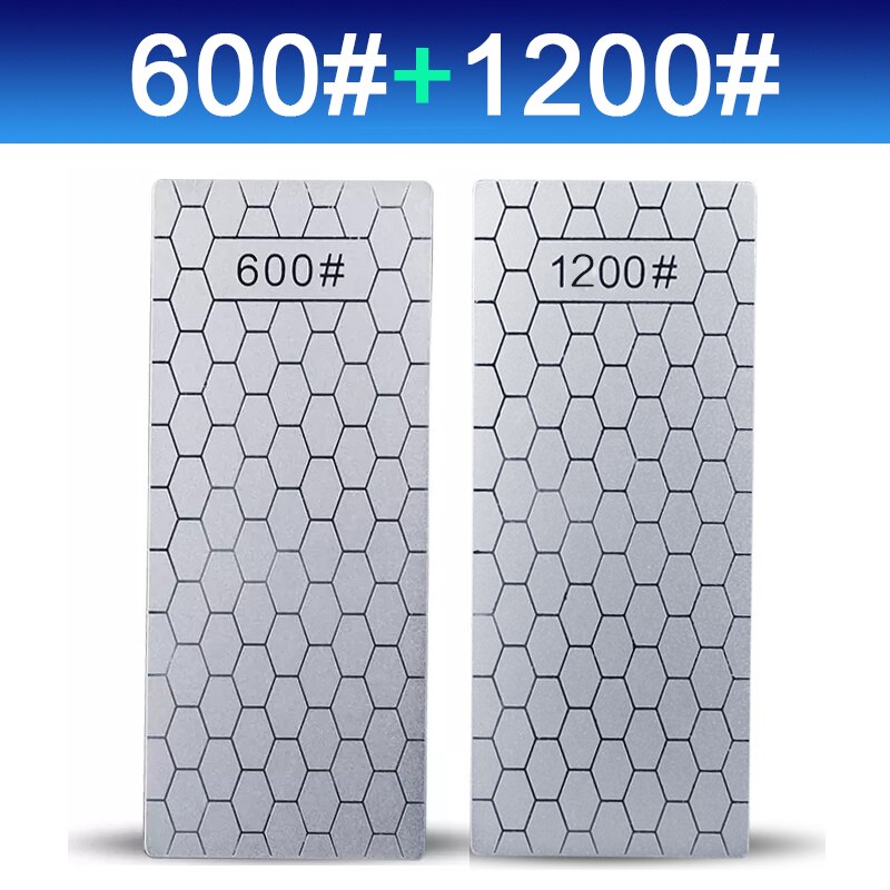1/2/3/4pcs Diamond Knife Sharpening Stone 400# 600# 1000# 1200# Knife Sharpener Set Portable Honeycomb Whetstone Grindstone Tool: 600 1200