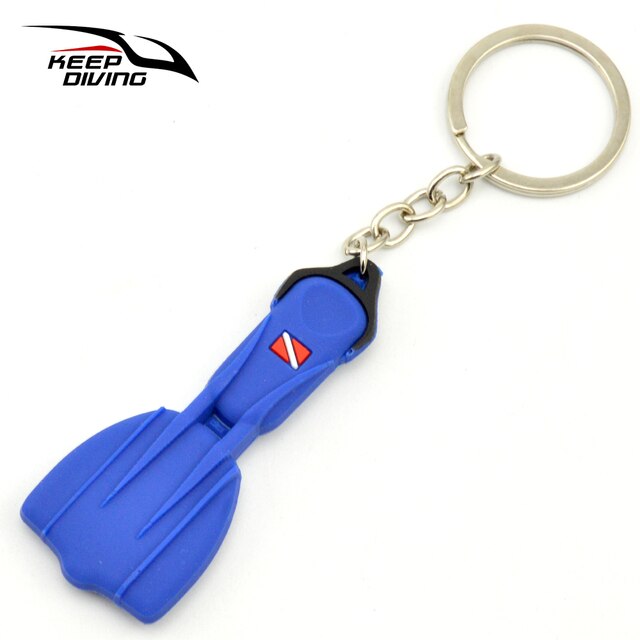 Mini Scuba Flipper Sleutelhanger Dive Vinnen Sleutelhanger Sleutelhanger Houder Sleutelhanger Hanger Ornamenten Ow Aow Keepsake Rits Handvat