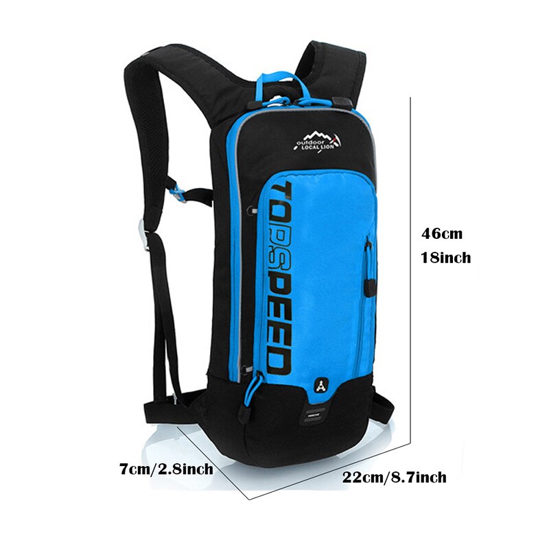 6L Outdoor Running Cycling Backpack,2L Bladder Water Bag Sports Camping Hiking Hydration Backpack,bicycle Backpack No Water Bag
