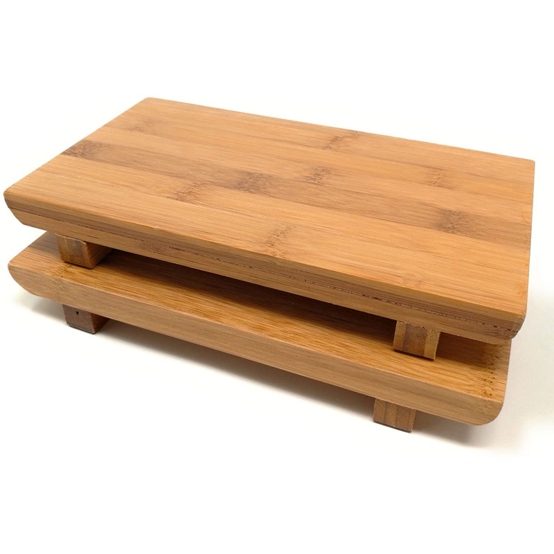 Sashimi Sushi Bamboe Serveren Geta Platen Japanse Servies Bamboe Sushi Board Snijden Lade Hout Sushi Display Dienblad
