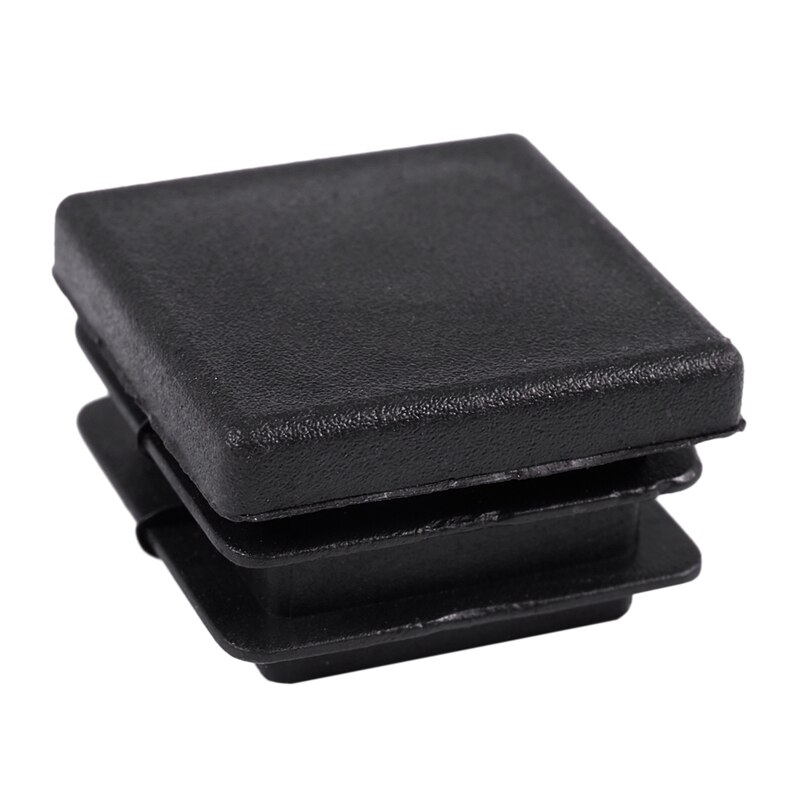 40 Pcs Plastic Square Blanking End Caps Tube Inserts 25Mm X 25Mm