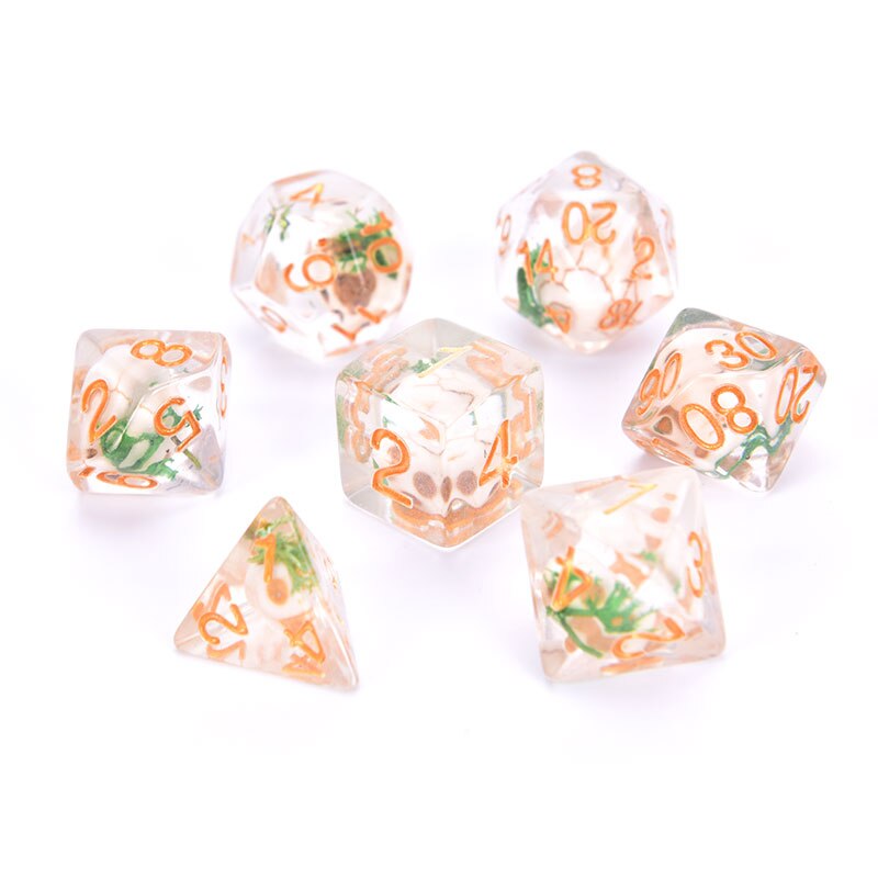 7 unids/set dados poliédricos juegos juego de dados de mesa juegos de mesa