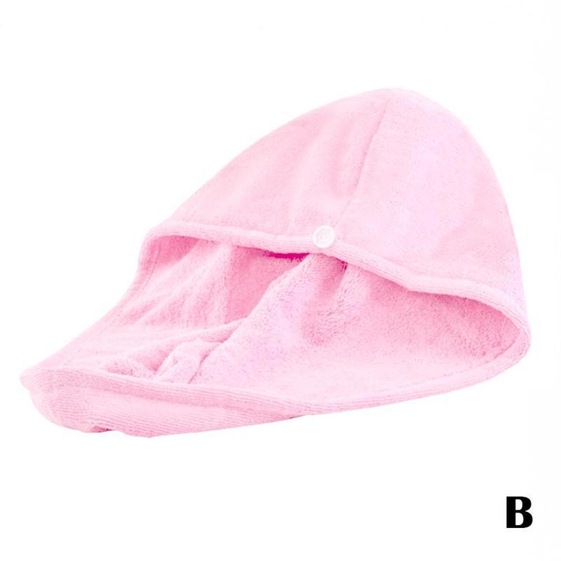 Microfiber Dry Hair Cap Super Absorbent Quick-dry Hair Hat Hat Bathroom Towel Bath Women Cap Accessories M9M8: B