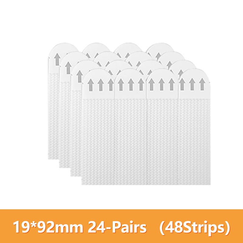 12Pairs Velcro Strap Tape No Damage To Wall Removable Adhesive Strips Fixing Pads Hanging Mounting Picture Wall Stickers Sticky: Red