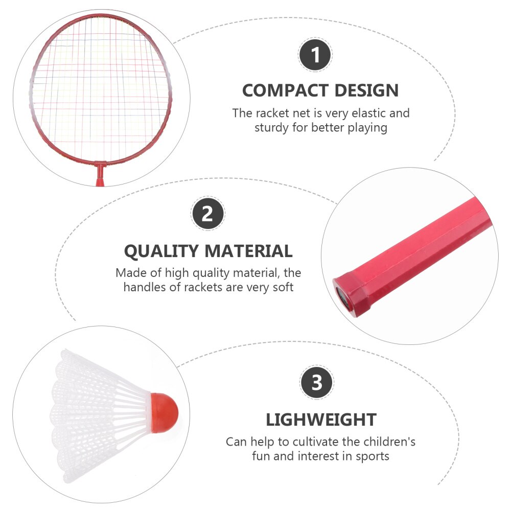 Badminton Tennis Rackets Ballen Set Kinderen Kids Outdoor Sport Ouder-Kind Sport Educatief Sport Spel Speelgoed Voor Kinderen Bo