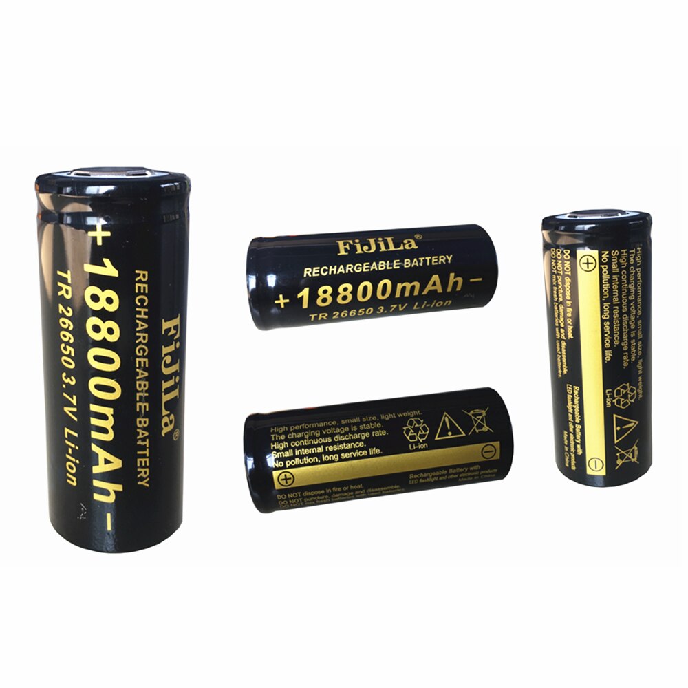100% Battery 26650 3.7V 18800mA Rechargeable Battery 50A Lithium Battery Suitable for Power Tools