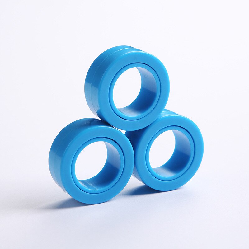 ZK20 EDC Stress Relief Magnetic Ringe Zappeln Spielzeug Für Angst Anti-stress Roller Fingertip Spielzeug Erwachsene Kinder Finger Spinner: B