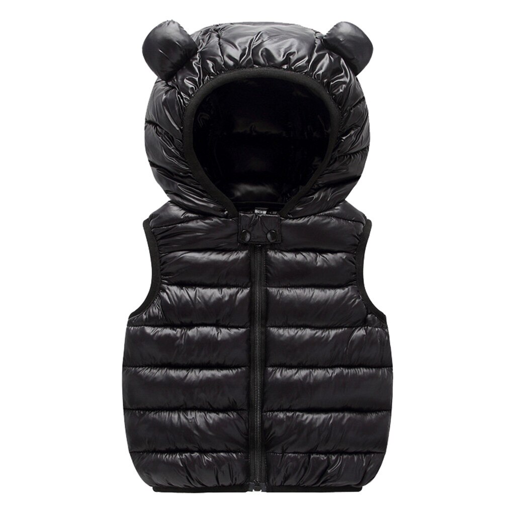 Baby Meisjes vest Winter vest Voor Meisjes vest Kinderen Warm solid Winddicht Jongens Hooded vest Kinderen Kleding L5010914