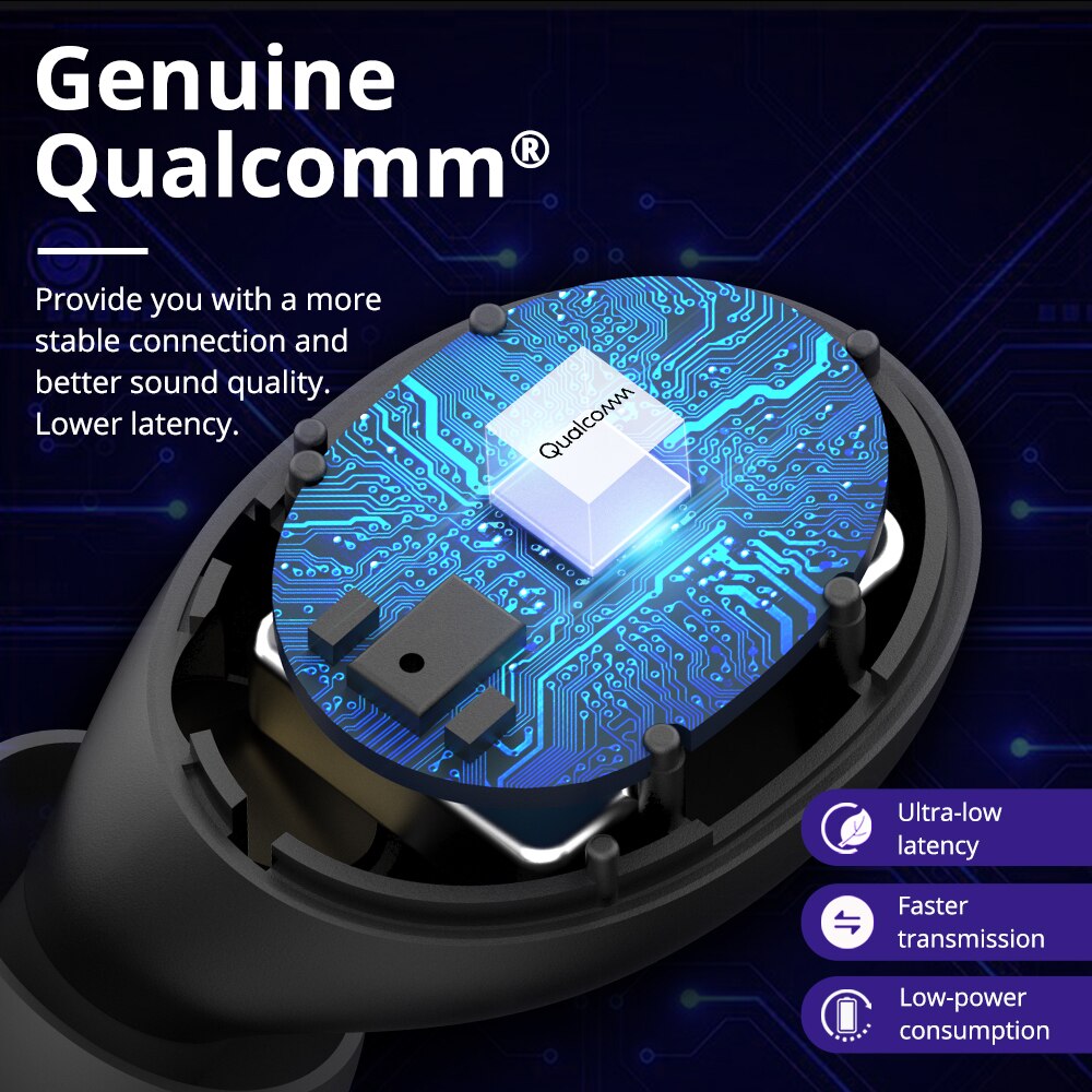 Tronsmart-Auriculares inalámbricos Onyx UV impermeables, cascos Bluetooth libre, TWS, aptX con chip Qualcomm, asistencia de voz, IPX7