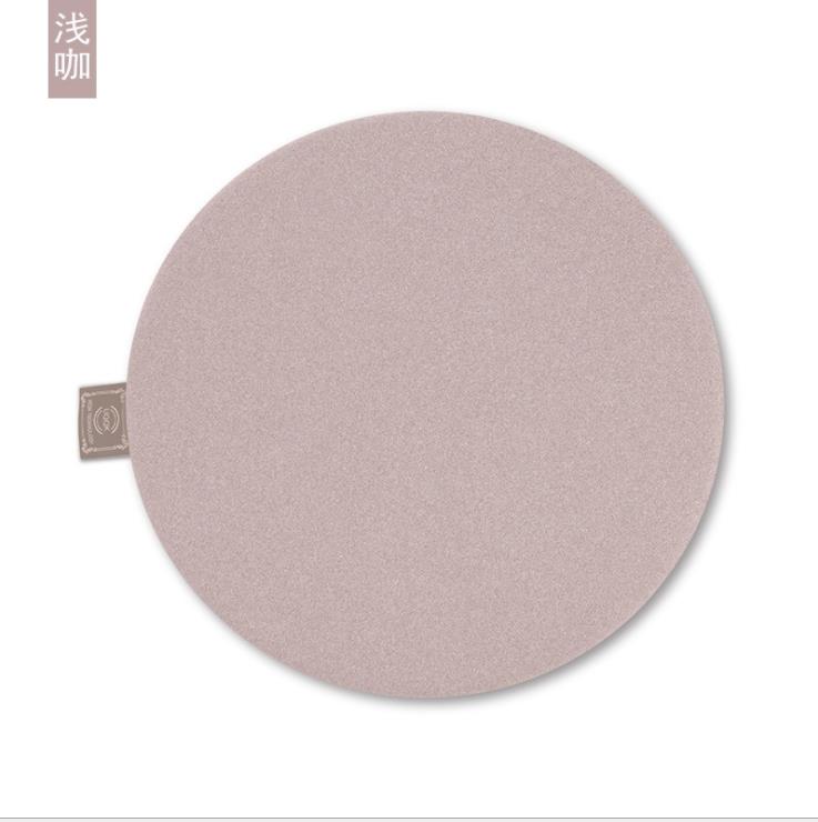 Round Chair Cushion Soft Comfortable Stool Seat Cushion Elastic Memory Foam Home Office: Light coffee