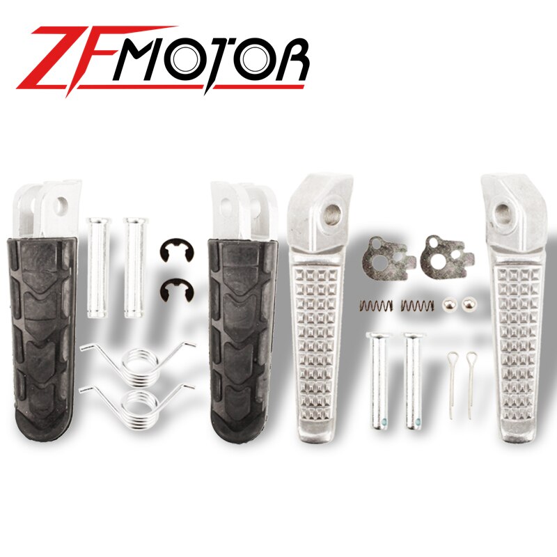 Motorcycle Front and Rear Footrests Foot pegs For Honda CB400 Superfour VTEC 1-4 CB250 CB900 Hornet 250 900 CB1300: front and rear