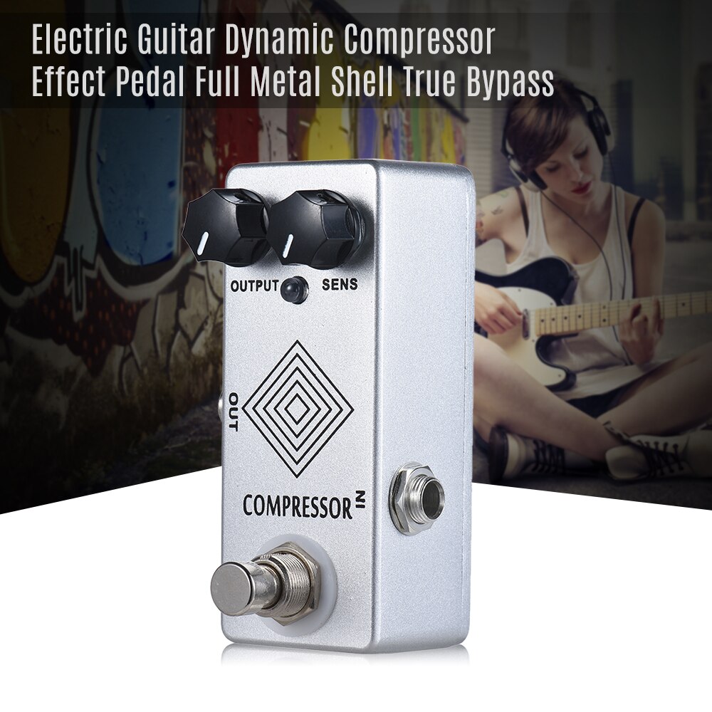 Mosky B-Doos Gitaar Effect Pedaal Dynacomp Elektrische Compressor True Bypass Led Licht True Bypass Volledig Metalen Shell Gitaar onderdelen
