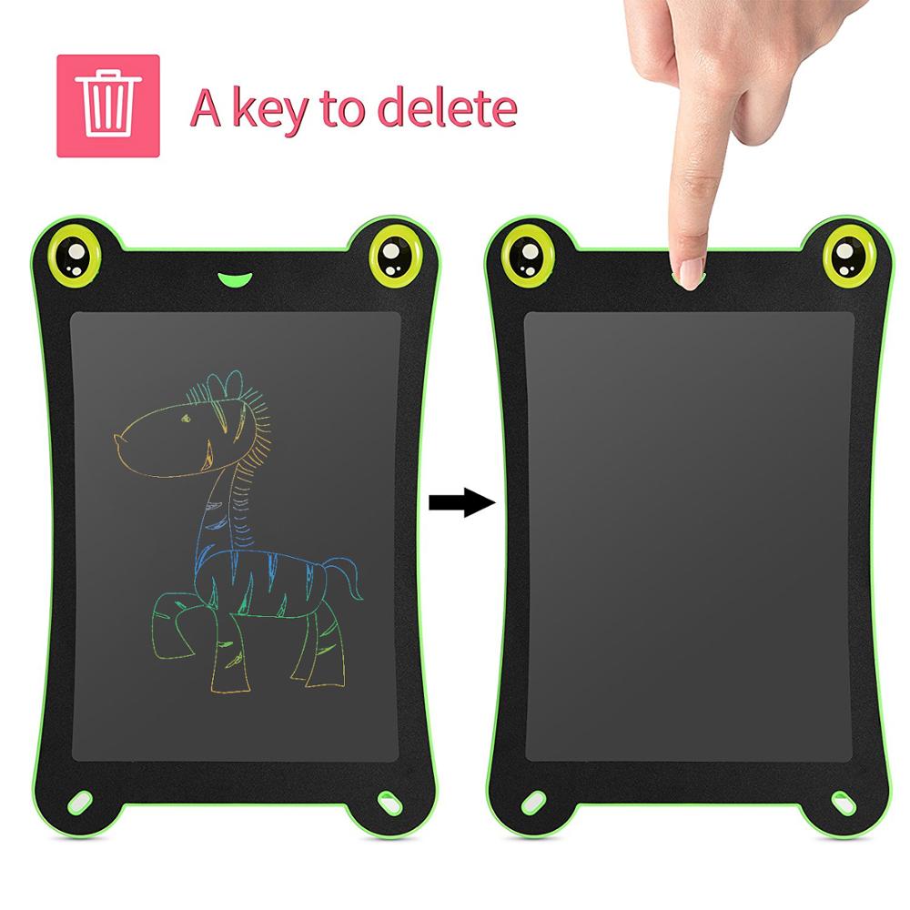 NeWYeS 8.5 Inch LCD Writing Tablet Kid Drawing Board Animal Electronic Notepads Green Art Graphic Doodle Pad Graffiti with Pen