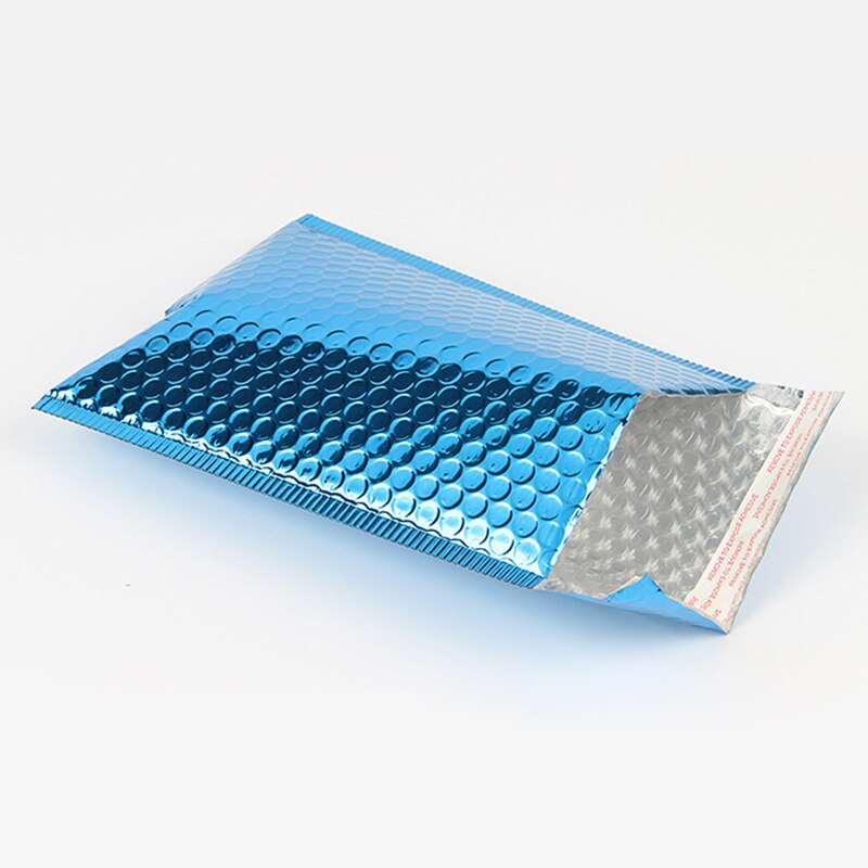 50Pcs Bubble Mailers Blue Aluminized Film Bubble Envelopes Thicken Bags With Bubble Waterproof Bags 15x13cm/18x23cm