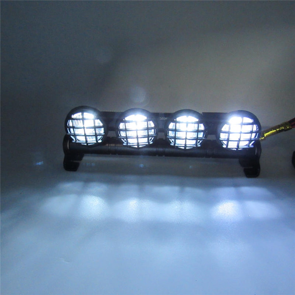 Led Dak Lichtbalk Spotlight Zoeklicht Voor Mn D90 D91 D99S Rc Auto Onderdelen Accessoires