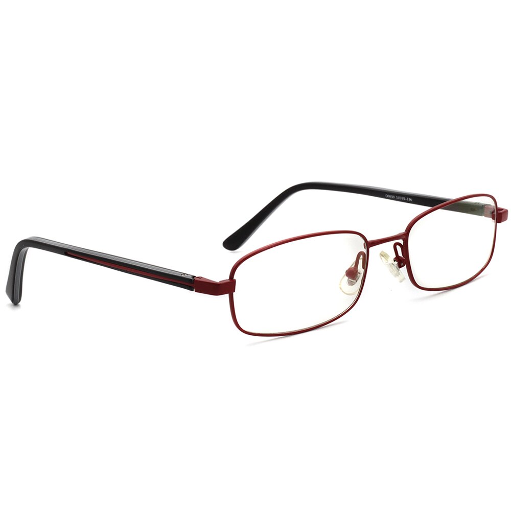 Red Metal Acetate Eyewear Glasses Optical Frame O0030: Default Title