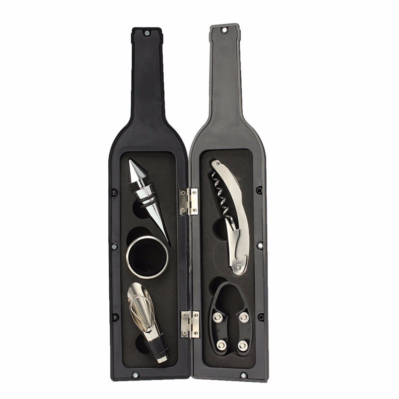 YOTOP 5 stks/set Wijn Opener Tool Set Rvs Opener Stopper Wijn Schenker multifunctionele Corkscrew & Accessoire