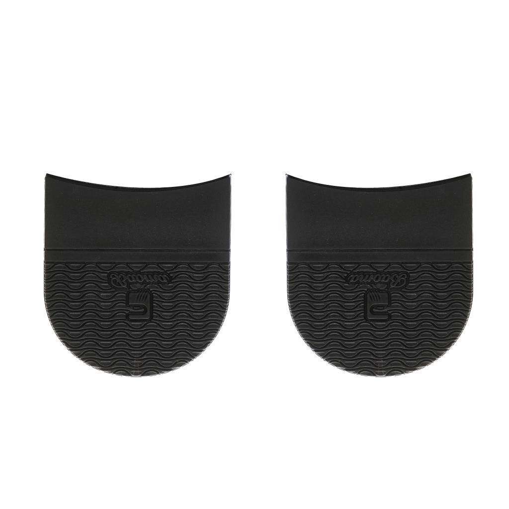 2 Pairs Mens Anti-Slip Rubber Shoe Soles Heels Pads Grip Shoe Repair DIY Black