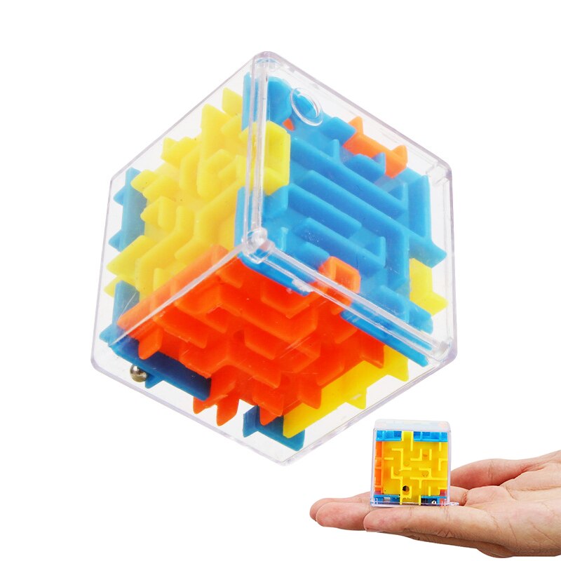 3D Cube Puzzel Doolhof Speelgoed Hand Game Box Leuke Puzzel Spel Uitdaging Speelgoed Childrens Balance Puzzel Speelgoed Homeschool Levert Educatief