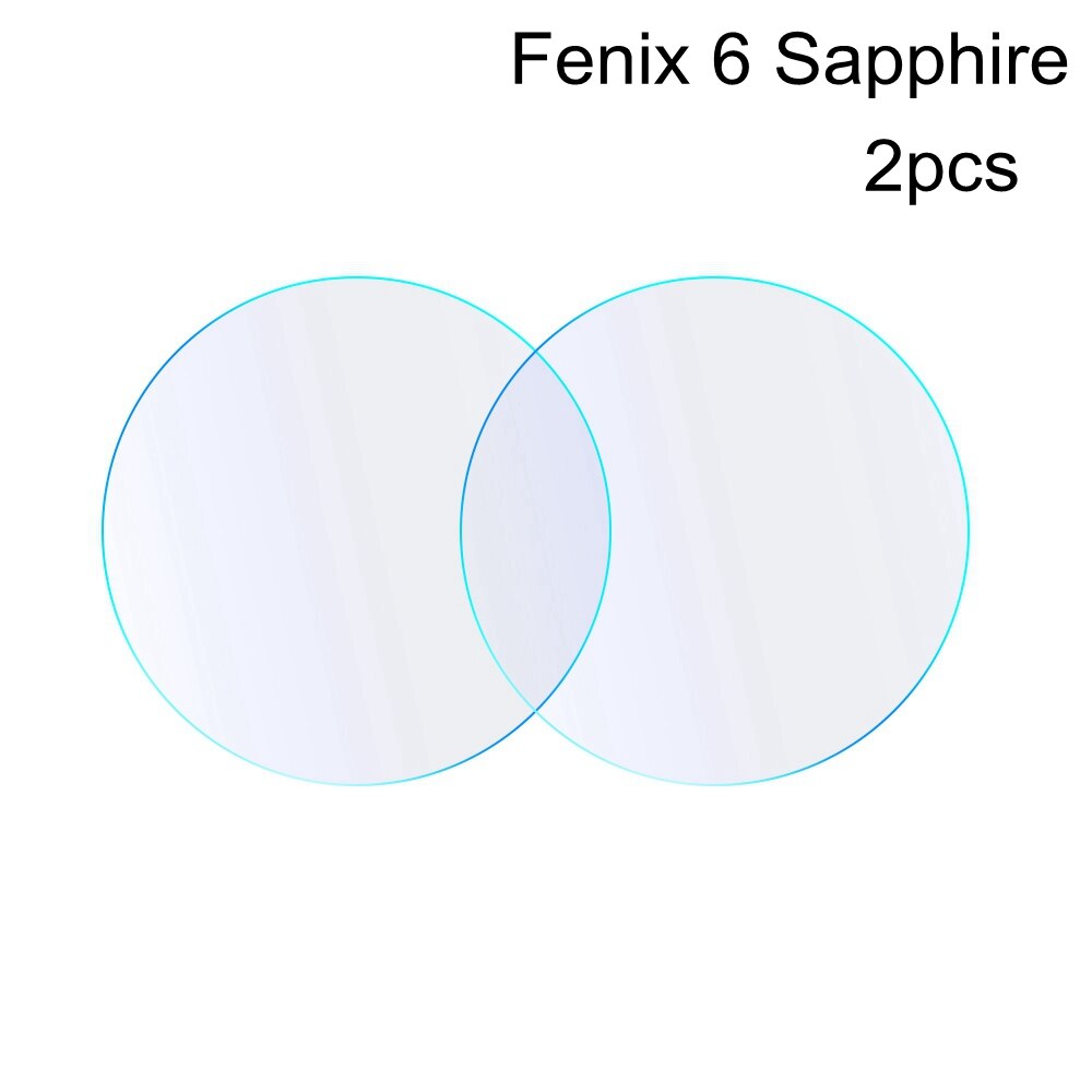 2Pcs Hydrogel Film Screen Protectors Voor Garmin Fenix 6 6S 6X Pro Sapphire Solar 2.5D Soft Tpu Clear horloge Shockproof Cover Case: For Fenix 6 Sapphire