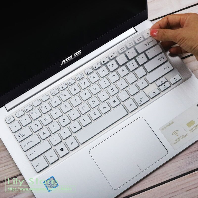 For Asus vivobook S14 X411U X411UF X411UA X411 X411UN X411MA e406 e406ma e406su 14 inch laptop 14 inch Keyboard Cover skin: White