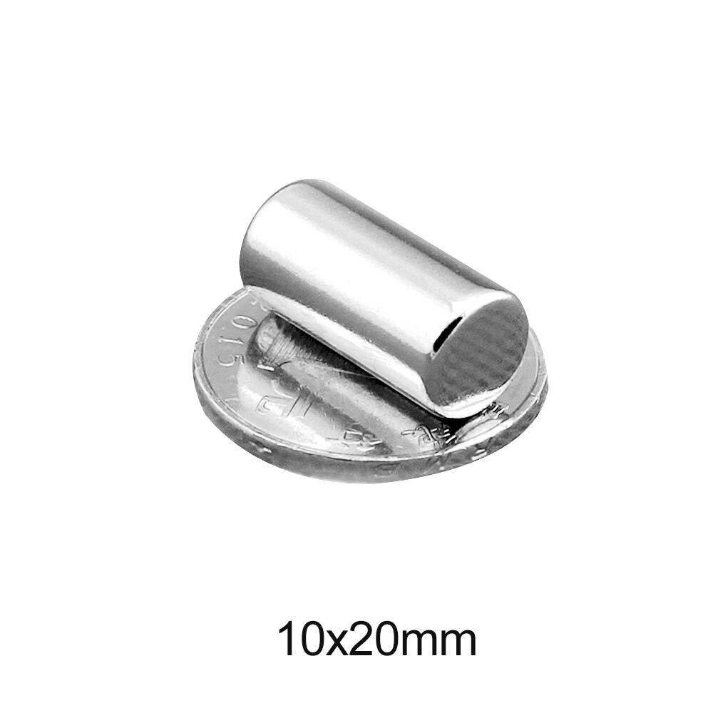 2/5/10/20/30/40Pcs 10X20 Sterke Krachtige Magnetische Magneten N35 dikke Permanente Magneten 10X20Mm Ronde Neodymium Magneet 10*20 Mm
