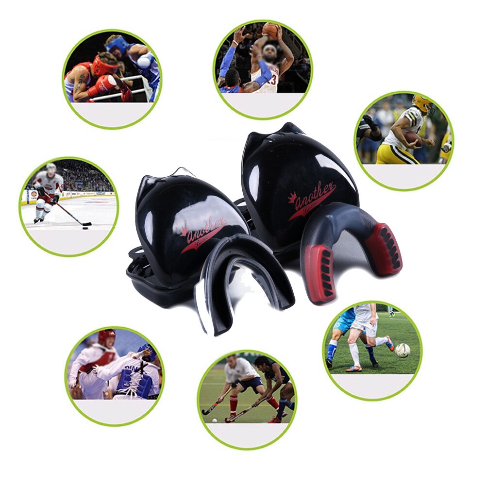 Silikon Mundschutz Sport Zähne Hosenträger Für Boxen Taekwondo Sanda Boxen Basketball Hosenträger Sicherheit Geschmacklos