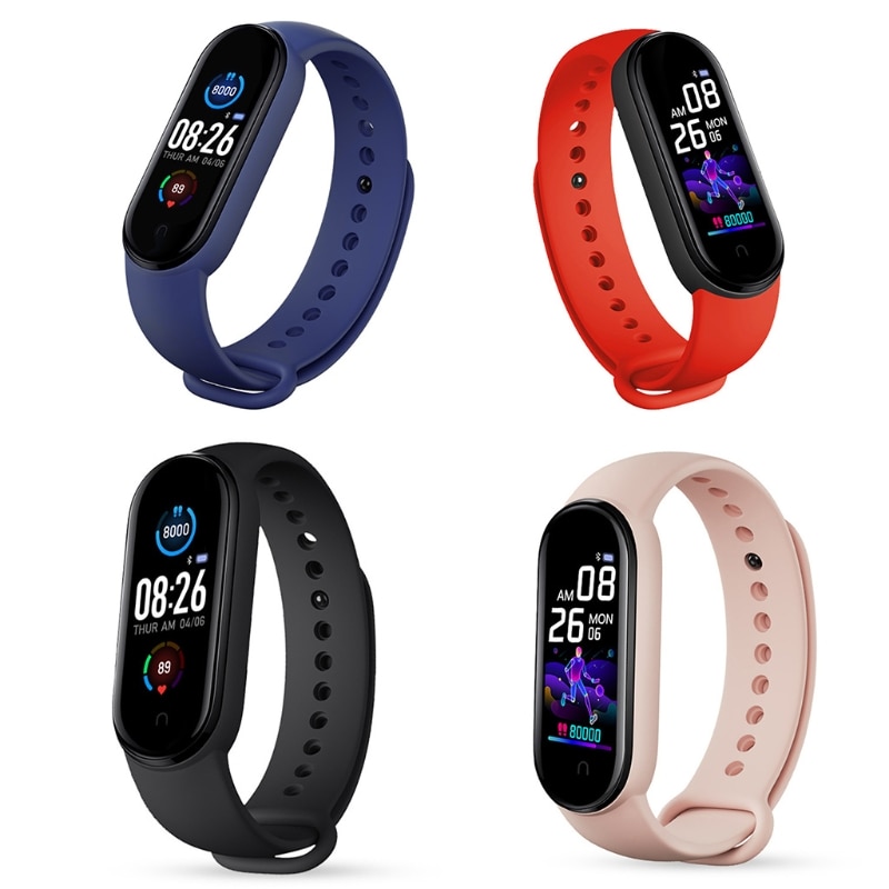 M5 Smart Uhr Männer Frauen Herz Rate Monitor Blutdruck Fitness Tracker Smartwatch Band 5 Sport Uhr
