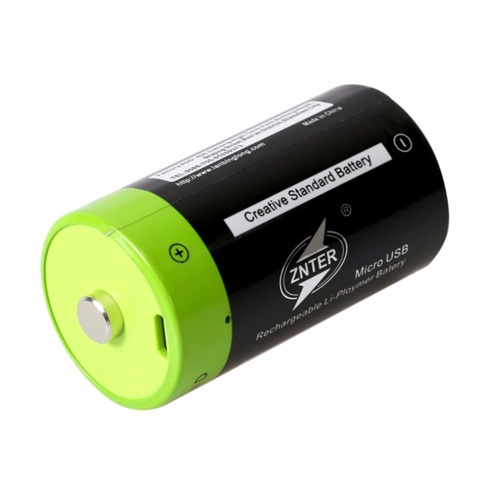 ZNTER 1,5 V 4000mAh Batterie Mikro USB Aufladbare Batterien D Lipo LR20 Batterie Für RC Kamera Drohne Zubehör freies