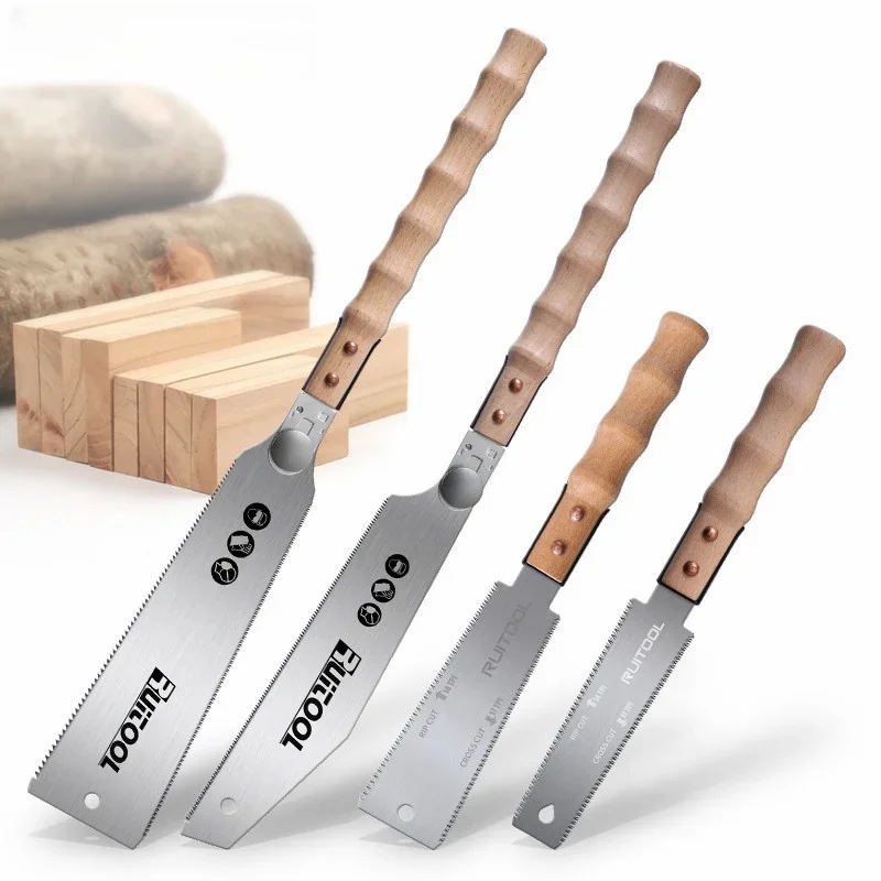 Allsome 13/22 tums handsåg sk -5 stålblad flexibel trädragsåg ergonomisk nyckellöst bladbyte perfekt för träbearbetning