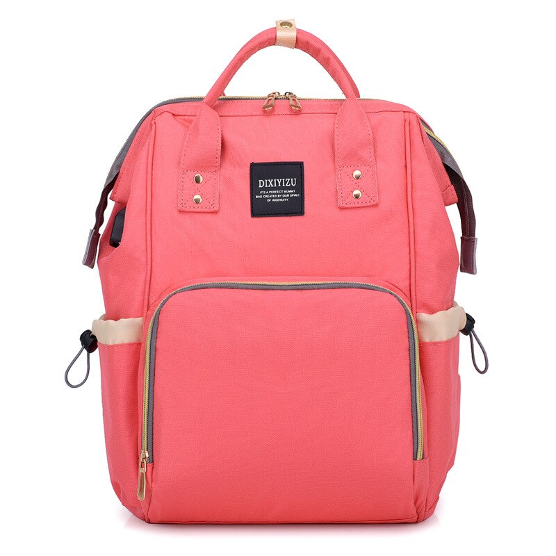 Große Kapazität Mummy Tasche Mutterschaft Windel Tasche Reise Rucksack Pflege Tasche für Baby Pflege frauen Tasche: Pink