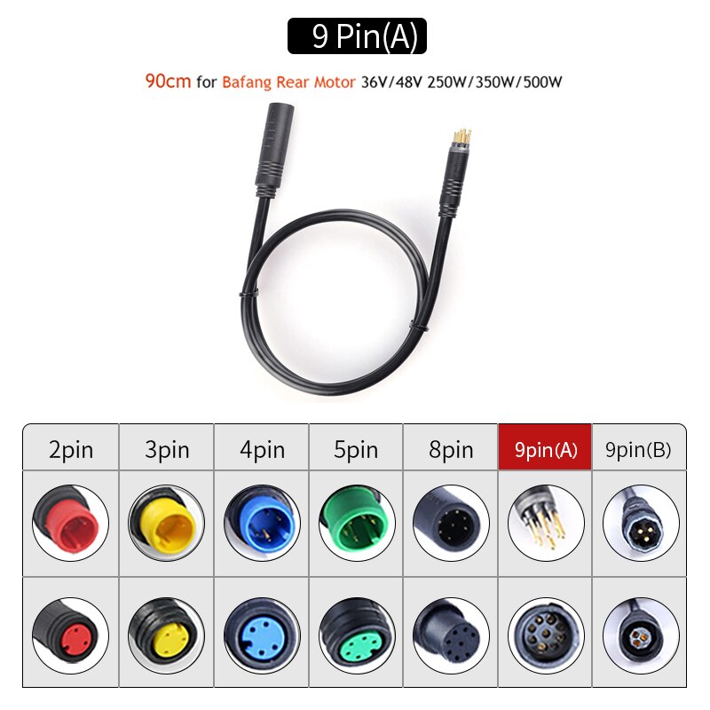 E-bike Cable For Bafang/8FUN Motor Kits Gear Sensor USB Programming Hydraulic Brake Sensor Display 5PIN Brake 3pin 1T4 1T2: 9PIN TypeA 150cm