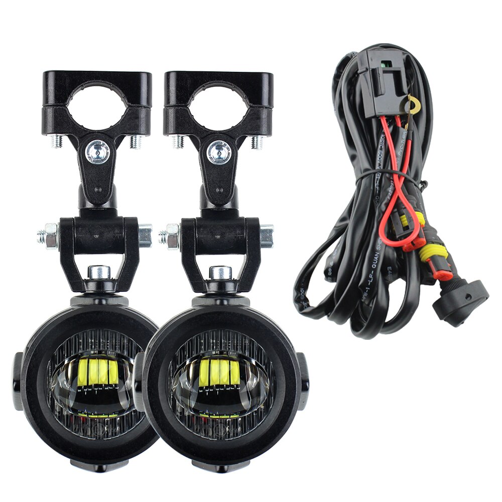 Led -lisävalot bmw -moottoripyörälle 40w 6000k -piste -sumuvalot bmw  r1200gs f800gs f700gs f650 k1600: lle: Kevyt lanka