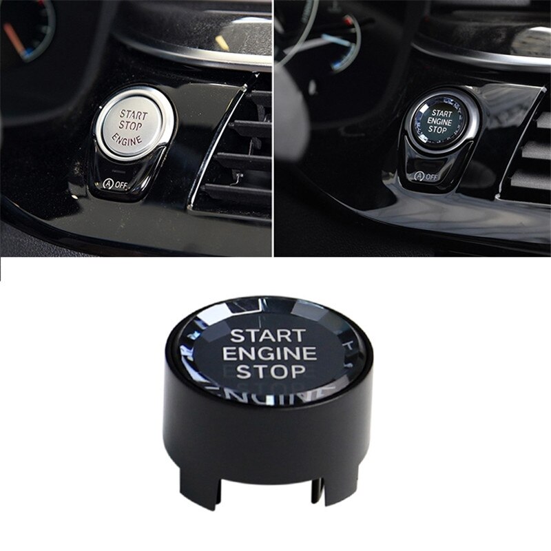 Bouton de démarrage de moteur de voiture pour BMW X5/6/7 | Bouton de démarrage de voiture, bouton de moteur, système d&#39;entrée sans clé, anti-démarrage: black