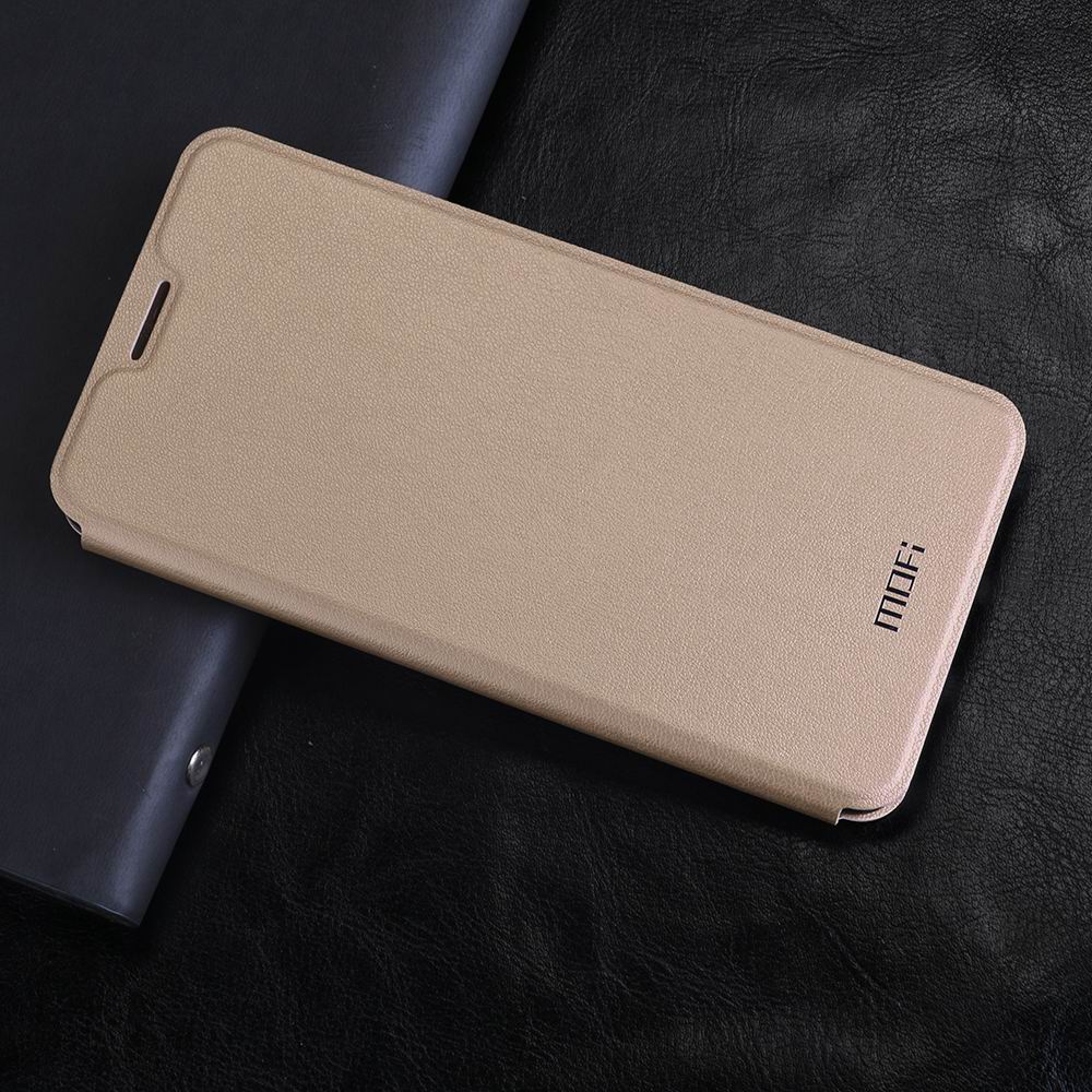 MOFi for Xiaomi Redmi 5 Plus Case for redmi 5 plus flip case cover Leather Capas coque for xiomi redmi 5 plus housing original: Gold