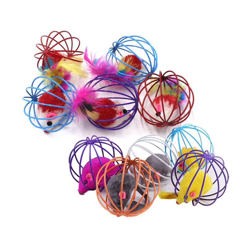 1 Pc Cat Scratch Bal Speelgoed Kat Interactief Speelgoed Gesimuleerde Muis Rat Muizen Kooi Kitten Speelgoed Grappige Kat Speelgoed Huisdier accessoires