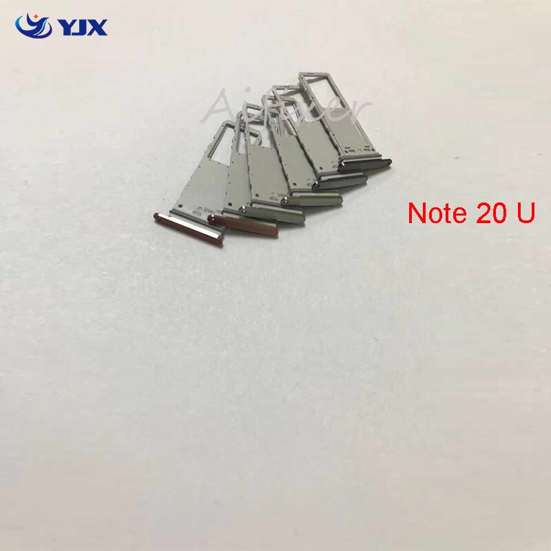 10Pcs Sim Card Tray Holder Sd Reader Voor Samsung Galaxy Note 20 Ultra Sim Card Tray Slot Cassette Vervanging deel