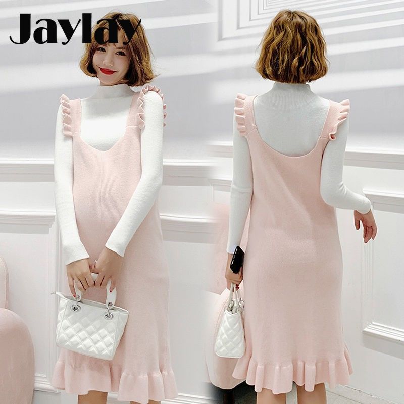 Autumn & Winter Maternity Dress for Pregnant Women Casual Women's Dresses Bottoming Knit Maternity Sweater Dress 20103009