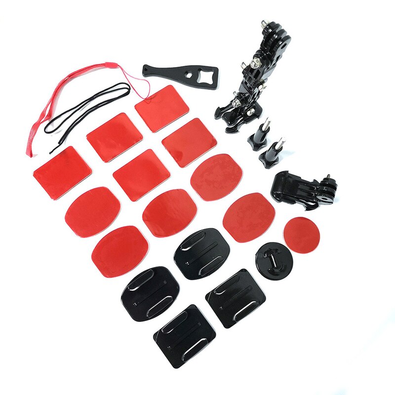 23- in -1 camera 3m dubbelzijdig klevende multidirectionele houder aanpassingsbeugel voor gopro sjcam xiaoyi